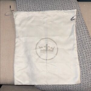 Peter Millar White Drawstring Dust Shoe Bag